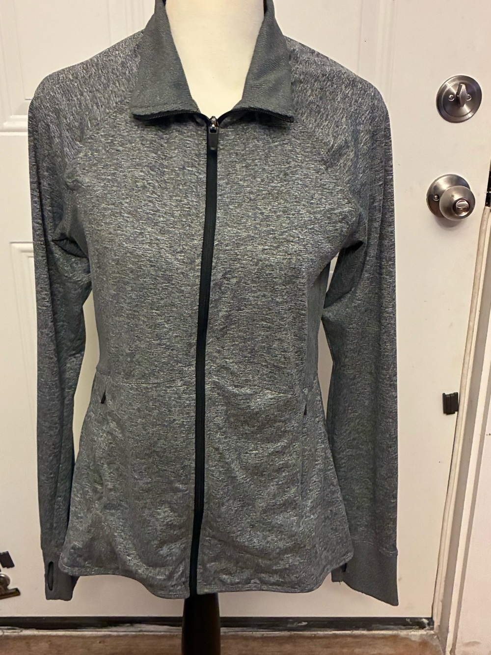 Champion C9 full zip athletic track, jacket/medium/thumb holes/stretch/zip pocke